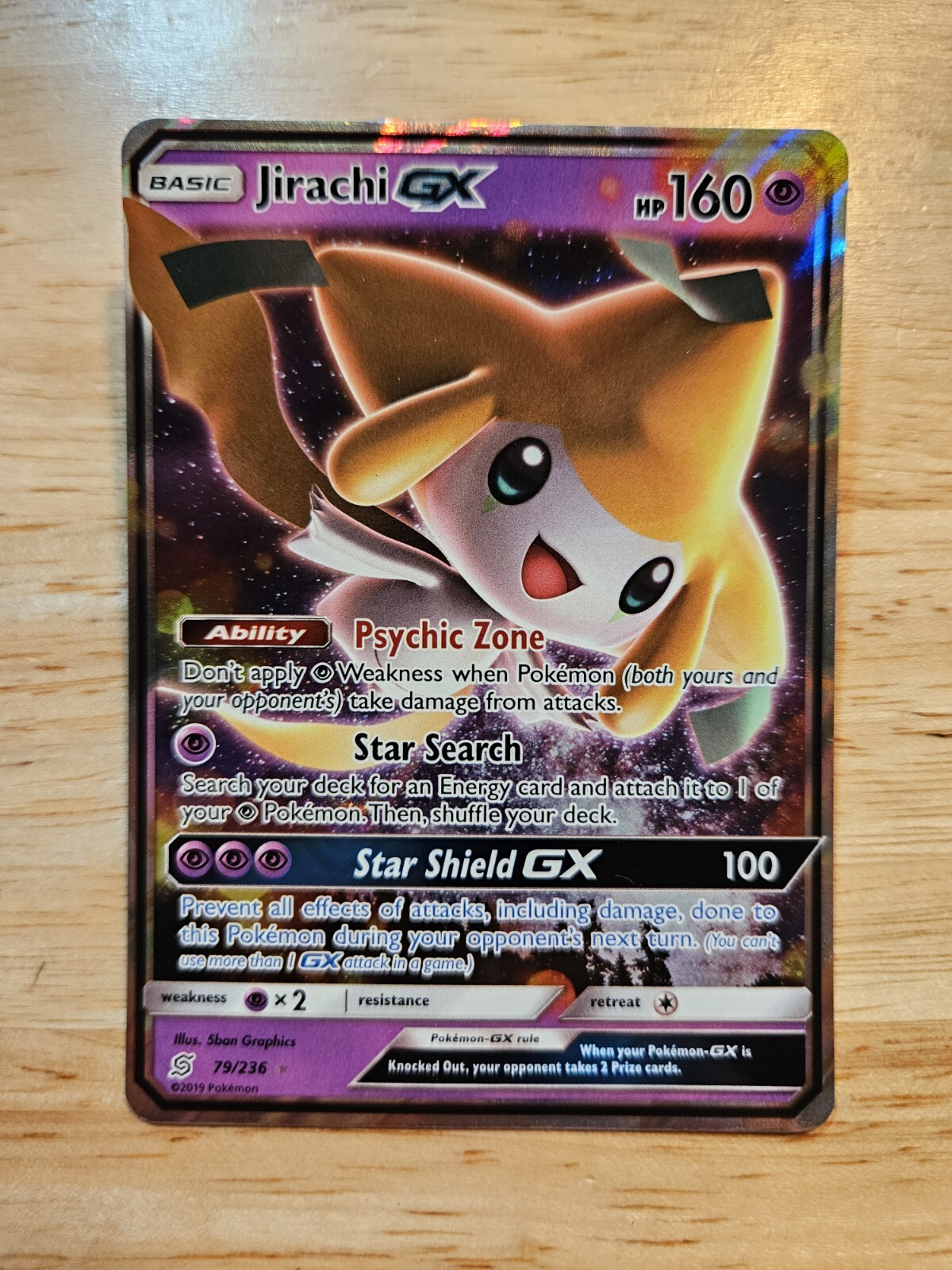 Jirachi GX 79/236 Unified Minds NM Ultra Rare Pokemon Card