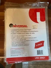 Universal Office Products 26821 Looseleaf Business Card Pages