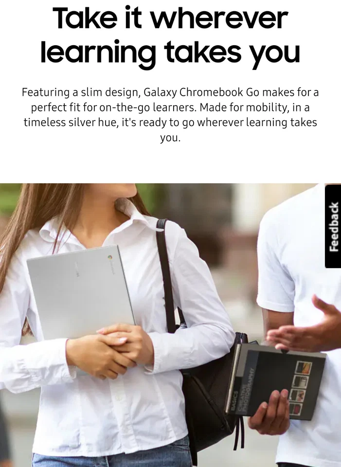 Samsung Galaxy Chromebook Go - 11.6in - Intel Celeron Silver NEW & SEALED - Image 2 of 4