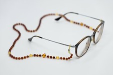 Handmade Glasses Chain from Genuine Natural Baltic Amber Lanyard for Sunglasses