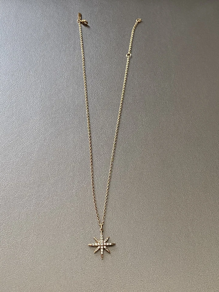 Elizabeth And James Compass White Topaz Star Pendant Necklace - Image 2 of 4