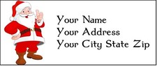 60 Custom Personalized Return Address Labels Santa Pet Other Christmas Ur Image