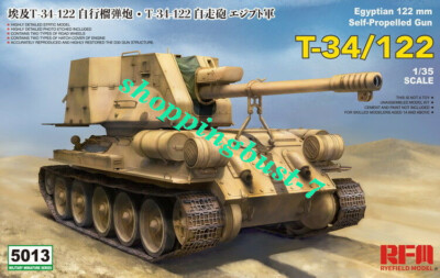 Ryefield-Model 1/35 5013 Egyptian 122mm Self-Propelled Gun T-34/122