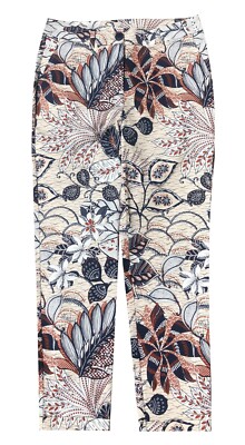 Stehmann traumhafte Chino Stretch Jeans Hose '' Garve-2 '' floral offwhite  36 Neu