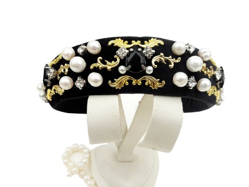 Natalie Mills Multi Colored Padded Headband Bling Gems  display picture 2
