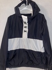 Victoria Secret PINK Sherpa Lined Hoodie Anorak rain Jacket windbreaker XS women