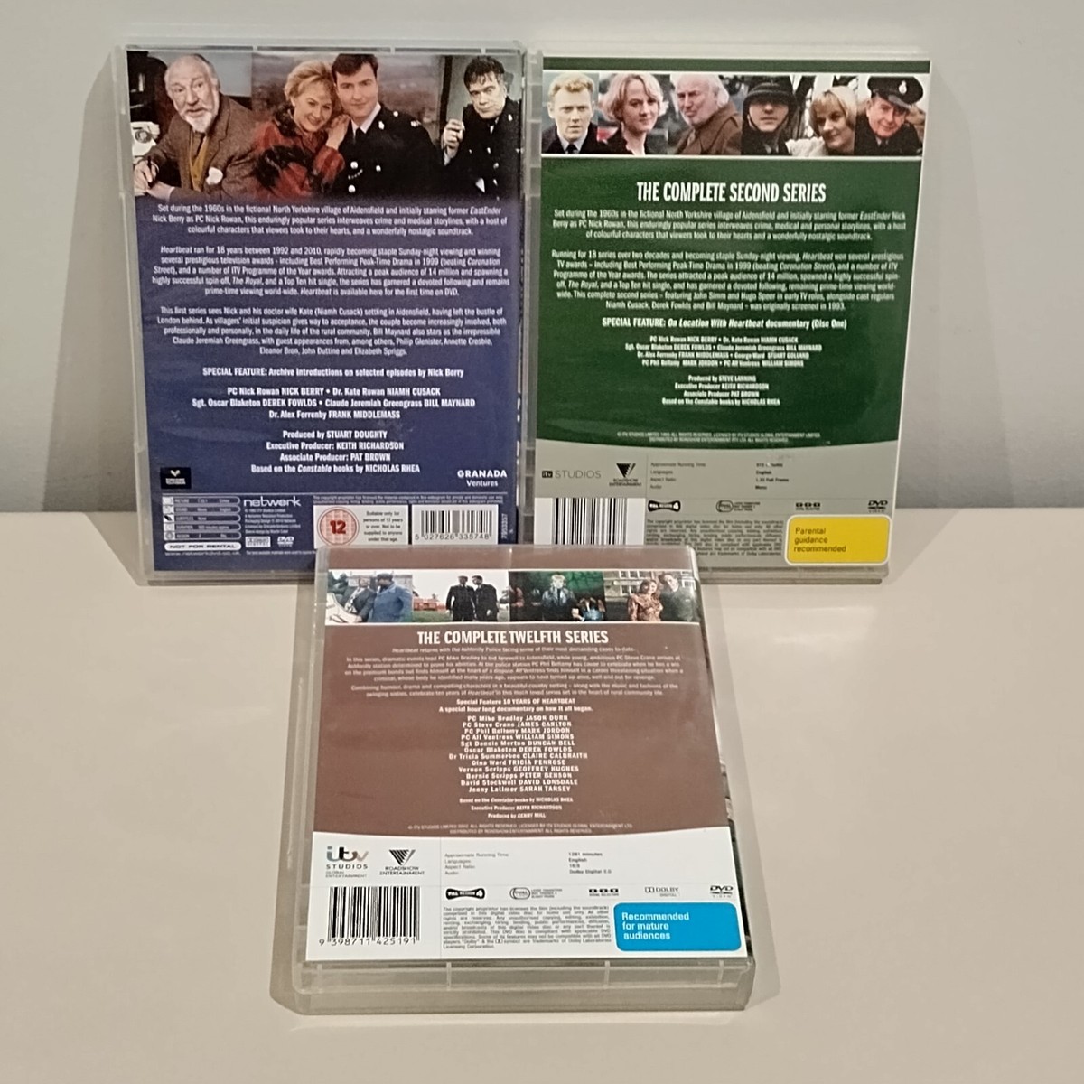 Heartbeat Series 1-2 & 12 DVD Region 2 & 4 Mixed TV Series