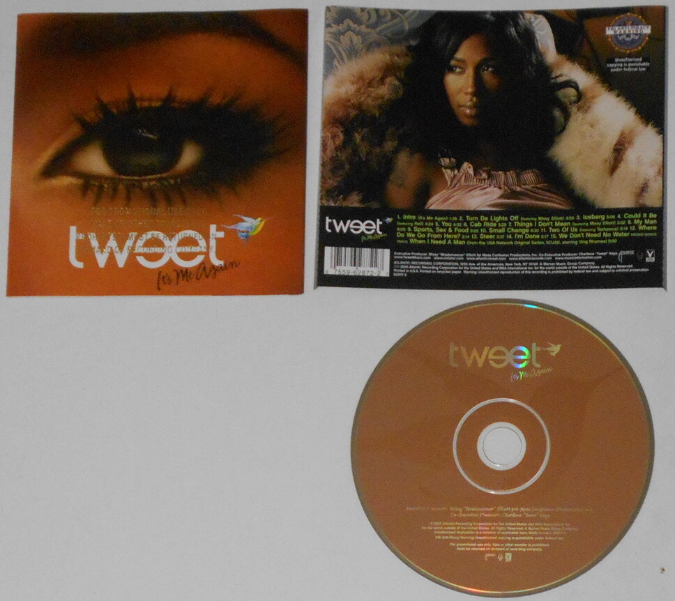 Tweet - It's Me Again - U.S. promo label cd - Gold DJ Stamp