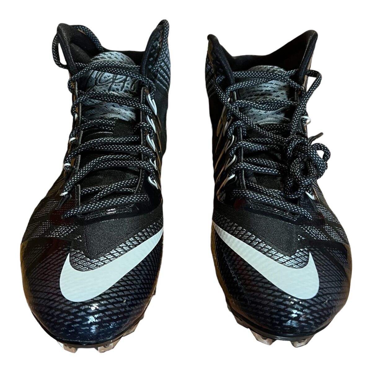 Nike Calvin Johnson 3 Flyweave Elite TD Black Sz 10.5 725226 Nike Calvin Johnson 3 Flyweave Elite TD Black Sz 10.5 725226