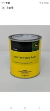 JOHN DEERE YELLOW AG & TURF IMPLEMENT QUART OIL BASED PAINT SAFETY #TY25648