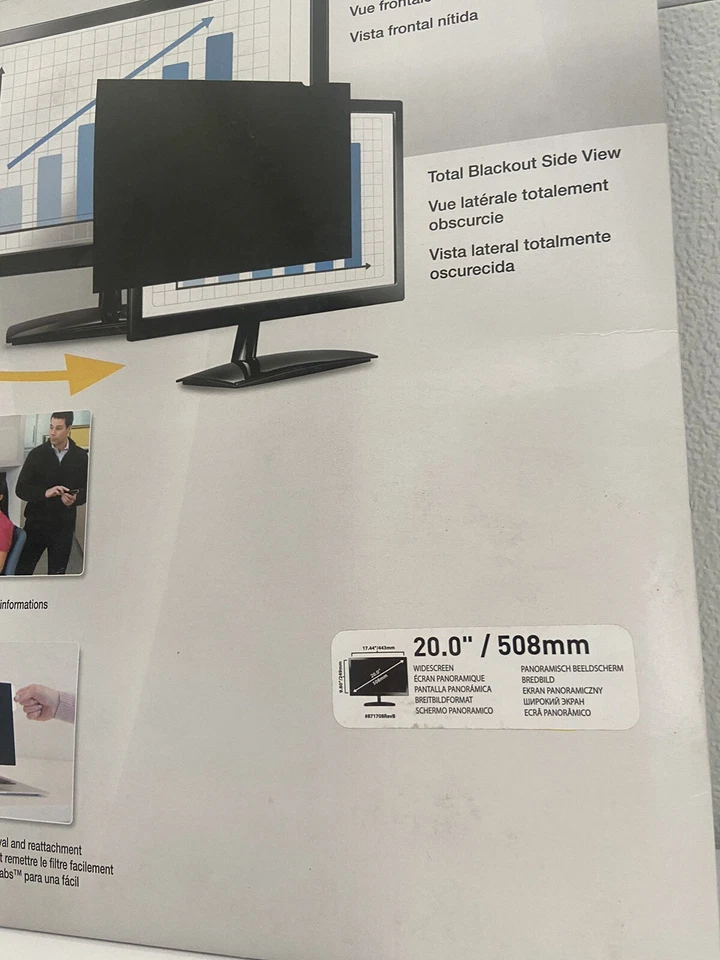 Fellowes PrivaScreen Blackout Privacy Filter for 20" Monitor Widescreen CRC48131 - Image 3 of 4