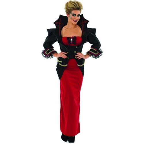 Funshack Vampiress Women's Halloween Fancy Dress Costume - Picture 2 of 7