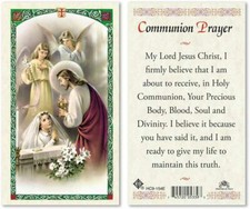 First Communion Prayer for Girls Laminated Prayer Cards - Pack of 25