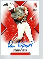 2021 Leaf Perfect Game Showcase Autographs Orange #BAAR1 Andrew Ripepi 19/30