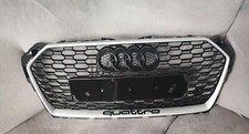 Audi A4 S4 B9 honeycomb grill (Satin Chrome edition Quattro)