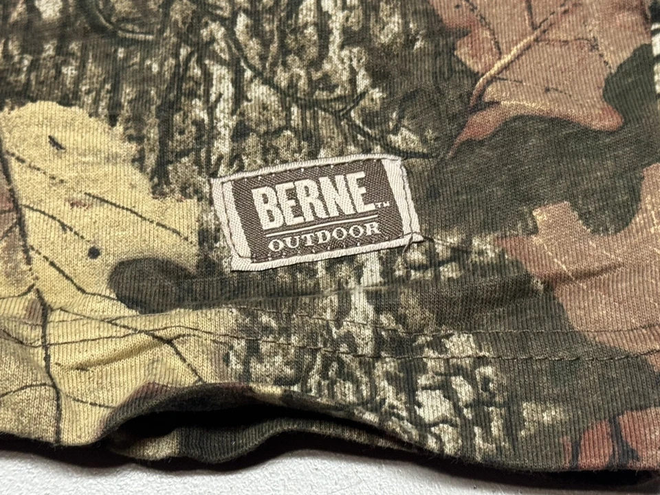 New Berne Outdoor Mossy Oak Camo Mens Shirt LS Shirt Longshot Pocket Size 2X Reg - Image 4 of 4