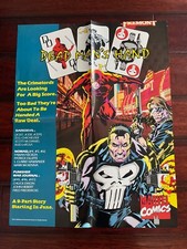 1992 Dead Man's Hand Promo Poster 22x17 Marvel Comics Daredevil, Punisher