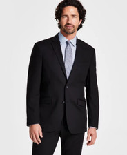 Kenneth Cole Reaction Men s Techni-Cole Slim-Fit Suit Jacket Black 42R