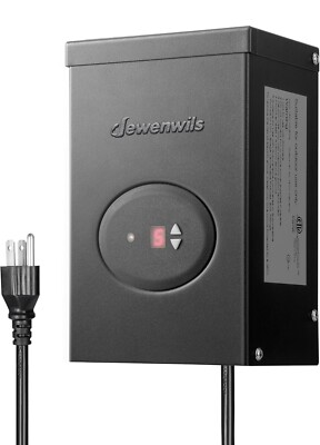 DEWENWILS 120W Low Voltage Landscape Transformer, Outdoor Transformer with Timer