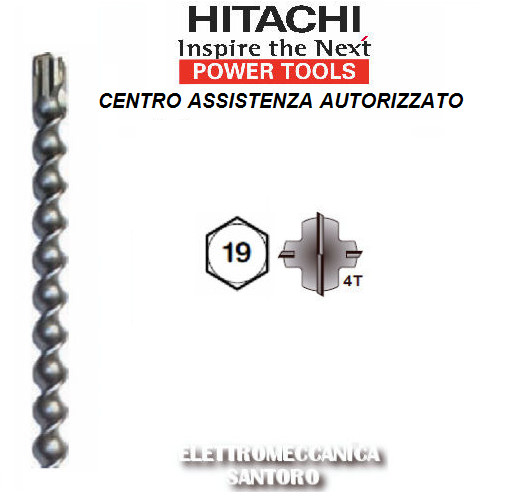 Punta Elicoidale 32x370 mm Attacco Esagonale 19mm per Makita e Hitachi