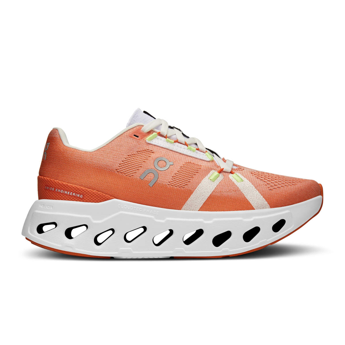 On Cloudeclipse‎ Men\'s 10 Flame Ivory Cushioned Road Running Shoes Sneakers Used ON FOOTWEAR Men main image 4