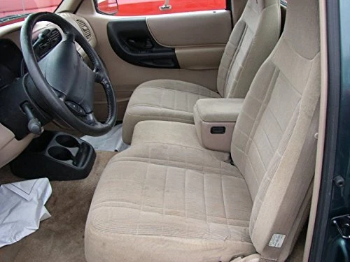 1991 1997 Ford Ranger Explorer 60 40 Bench Seat Car Seat Covers in Tan Twill