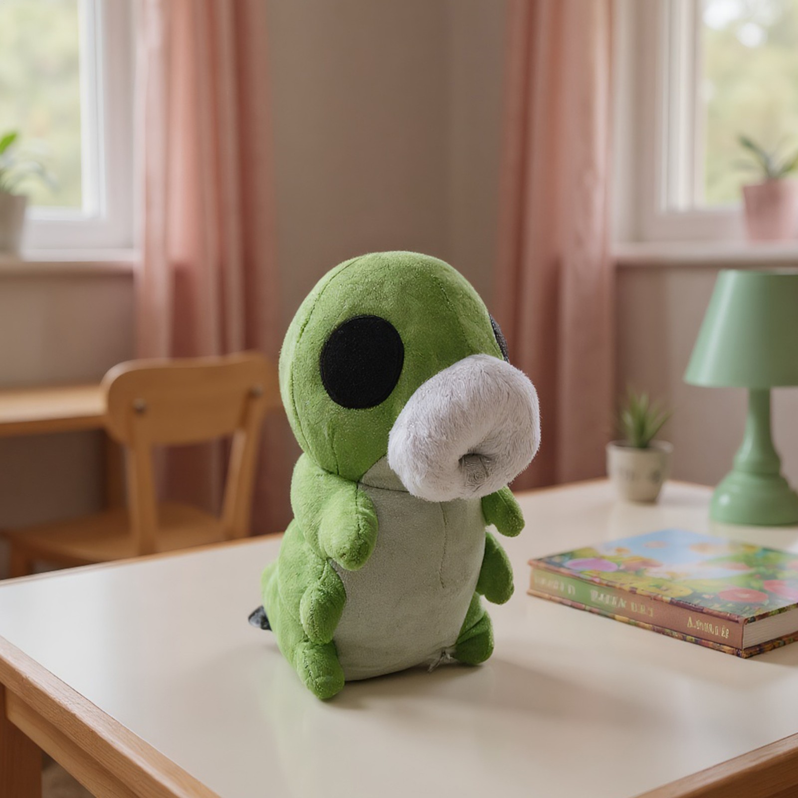 Hollow Knight Grub Plush Figure Statue Green Caterpillar Plush 9.8 In