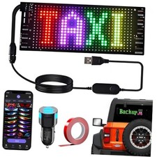 Programmable LED Devil Eyes for Car  Truck Windshield - Animated 1PCS -7"x3"