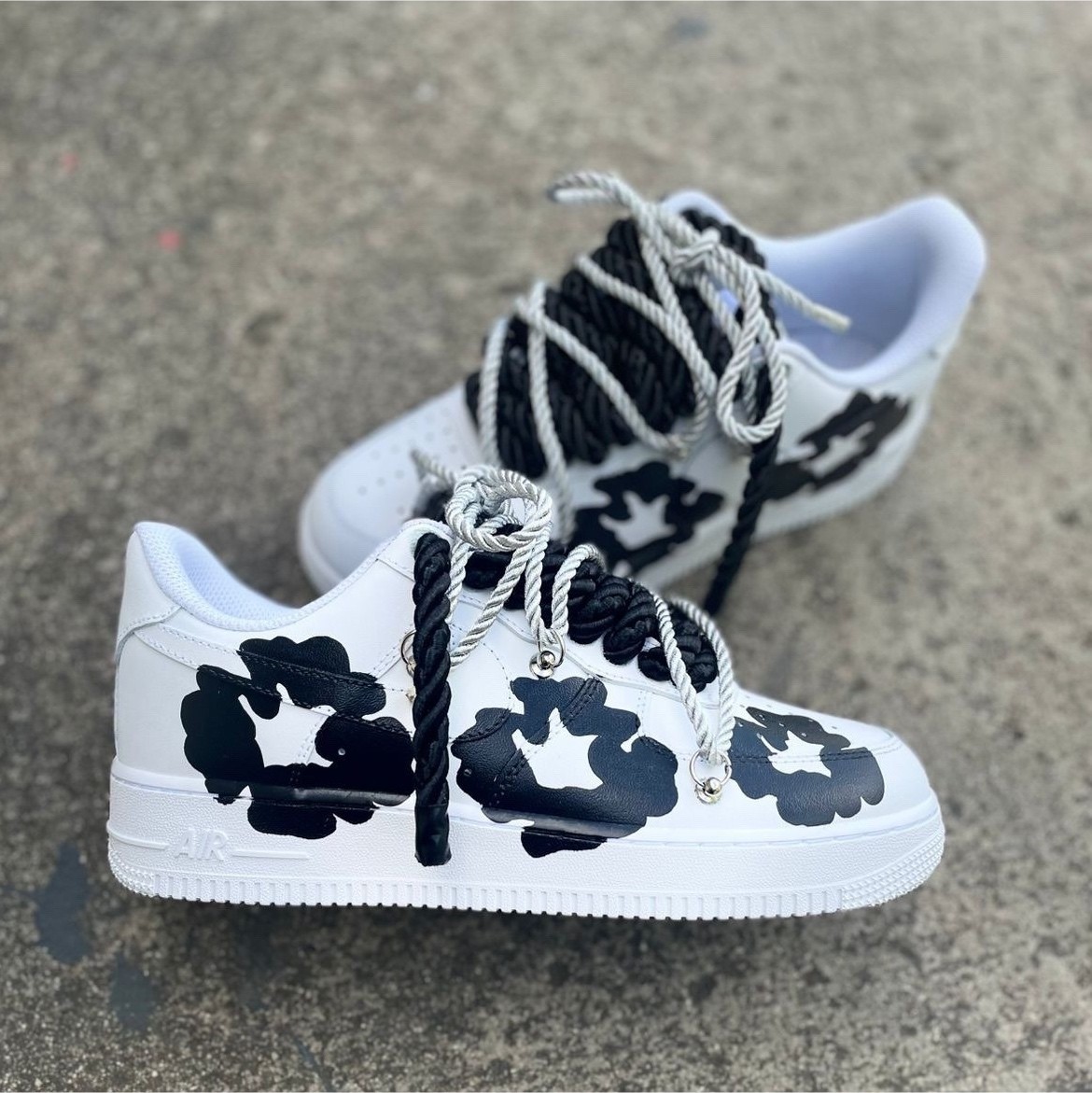 Size 10 mens custom Adidas, air force one, RBK, Adidas court, UA, some neverworn $15 Adidas shoes (size 12K) $5 Under Armor shoes (size 12K  main image 3