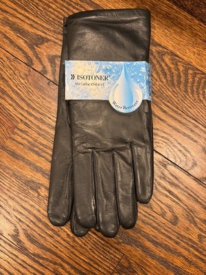 ISOTONER Thinsulate Ultra Insulation  Ladies' Gloves Brown Leather Sz 7,5