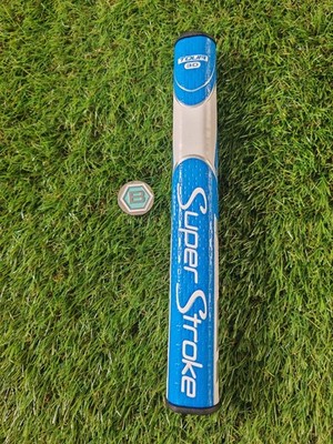 Superstroke Zenergy Tour Round 3.0 blau weiß Putter Golfgriff GRATIS BALLMARKER