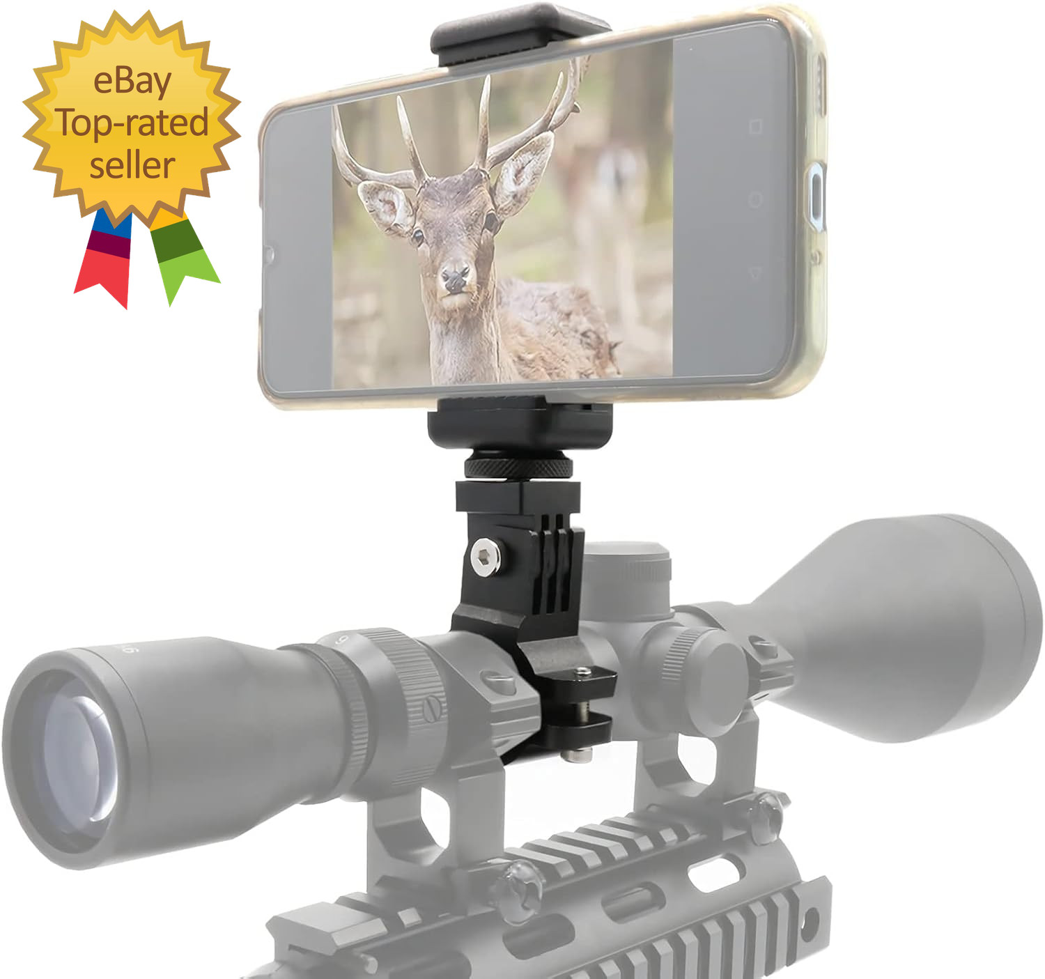 Universal Scope Phone Mount Holder Camera Gun Mount Adapter, Adjustable Bike Pho