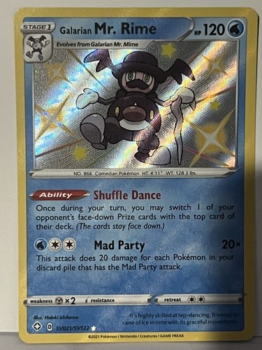 Galarian Mr. Rime SV021/SV122 Shining Fates: Shiny Vault NM Pokemon Fast Ship