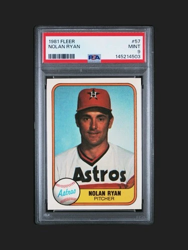 1981 Fleer Nolan Ryan #57 PSA 9 Mint Houston Astros HOF