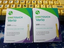 100 ONE TOUCH VERIO TEST STRIPS, 1 X 100, EXP 4-30-26, GOOD SEALED BOX