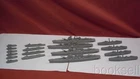 COMPLETE SET OF 18 ORIGINAL 1965 MARX MINIATURE INVASION DAY GRAY HP RARE SHIPS