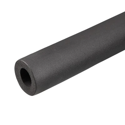 FIPUX Foam Tubing 1"(25mm) ID 51mm OD 2m Long HVAC Pipe Insulation Tube Cover Black