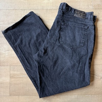 VTG Y2K relaxed Arizona jeans black faded distressed baggy 42 indie skate