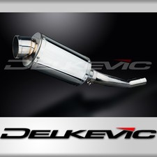 KIT SCARICO SILENZIATORE OVALE INOX 225mm SUZUKI GSF650 BANDIT 2005-2007