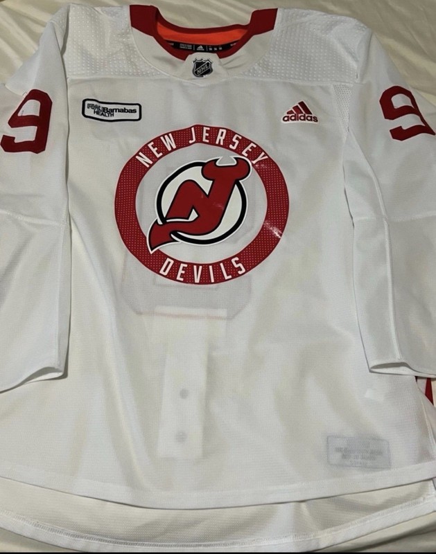 New Jersey Devils Taylor Hall Practice Worn Jersey