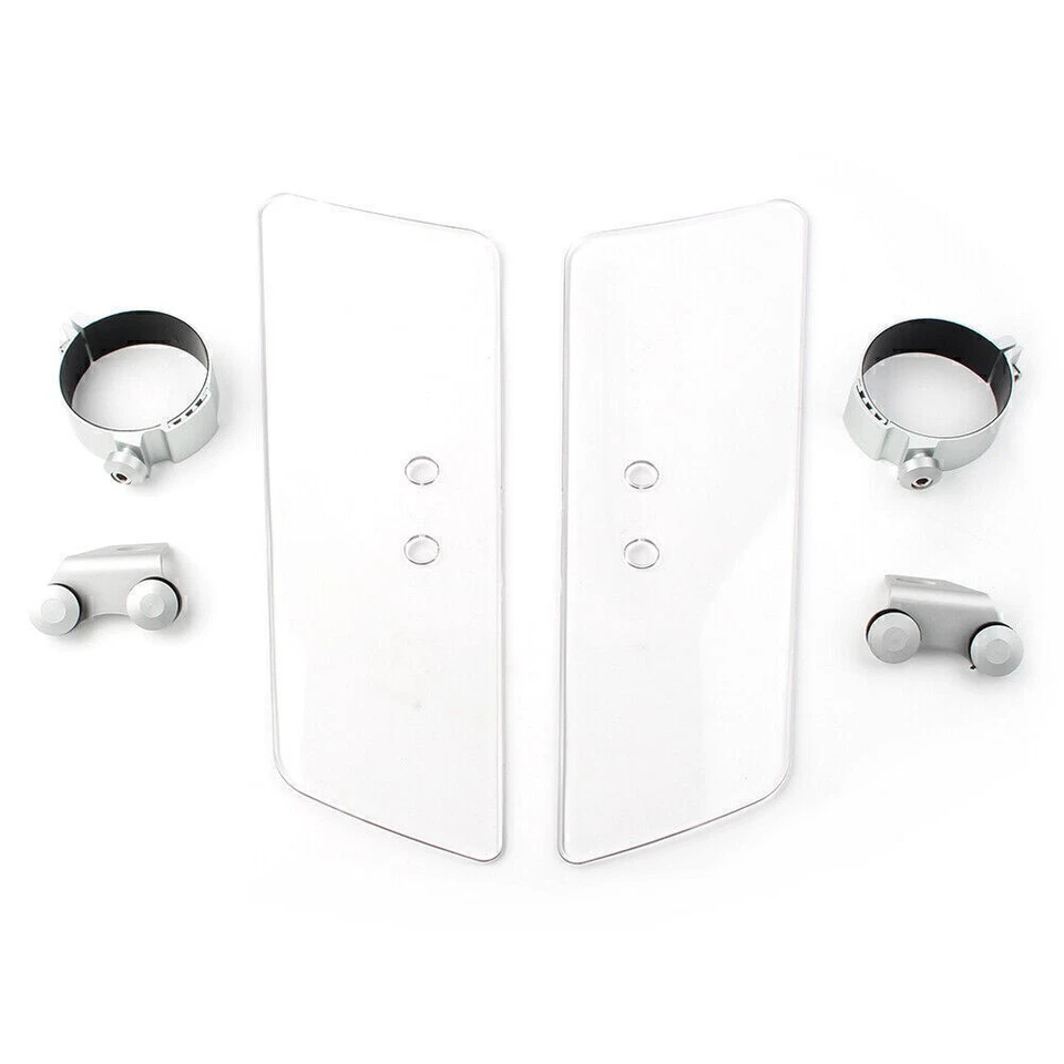 Deflector de horquilla de viento transparente para Honda VTX1300R Kawasaki Suzuki Yamaha XV950 V-Star Foto 2 de 4