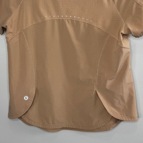 Lululemon Short Sleeve Athletic Shirt in Pink Clay Size 2 Lightweight Stretch - Picture 10 of 13