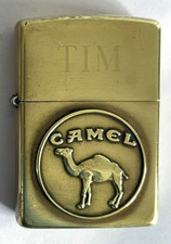 🔥 Vintage SOLID BRASS ZIPPO LIGHTER - 1932 - 1992 CAMEL