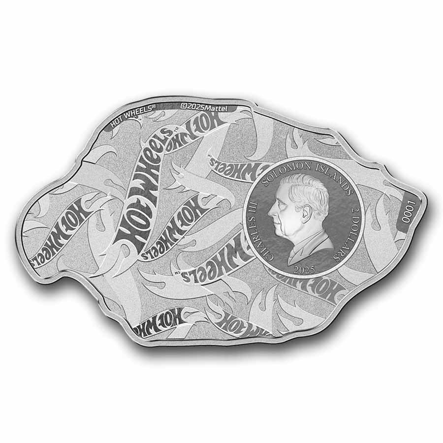 2025 PAMP 1 oz Silver- Hot Wheels™ Shaped & Colorized Coin | eBay