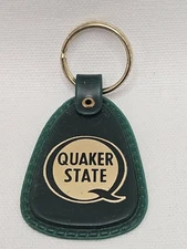 Vtg Quaker State Advertising Plastic Keychain.