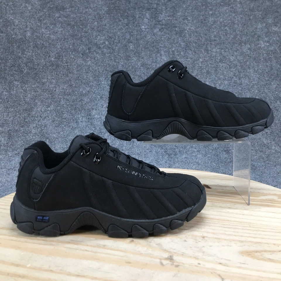 Zapatos deportivos K Swiss para hombre 9,5XW negros ST329 CMF de cuero 03426098-XW Foto 2 de 4