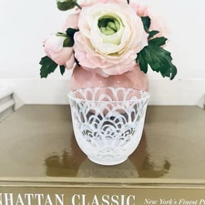 Hirota Glass Iced Tea Glass Cup Sake Glass Small Bowl Ichimatsu Japan Opalescent