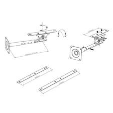 Solarmodul Träger 5W - 30W Monatge und Installation schwarz Offgridtec