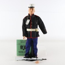 1964 Hasbro Gi Joe Marine Dress Parade Figure W/ Outfit & More Scar USA Made