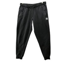 Adidas Originals Premium Skinny Jogger Sweatpants Mens L Black Trefoil Fleece